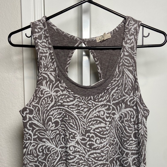 Lot of 2- Mod-O-Doc Chic High-Low Gray/Blue Patterned Dresses size S - Picture 3 of 13